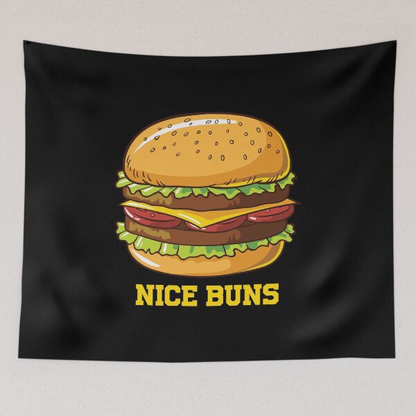 Item preview, Nice Buns Funny Fast Food Gag Joke Hamburger Lovers designed and sold by Bronby.