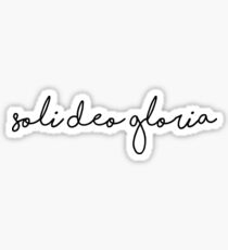 soli deo gloria Sticker