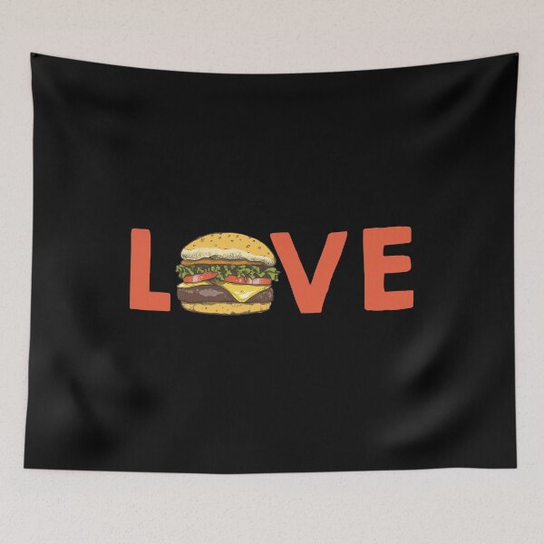 Item preview, I Love Hamburgers Meat Eater Burger Fast Food Lover designed and sold by Bronby.