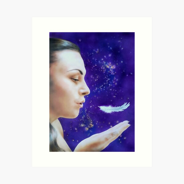 White Feather Art Print