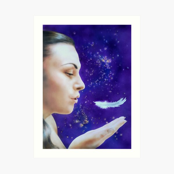 White Feather Art Print
