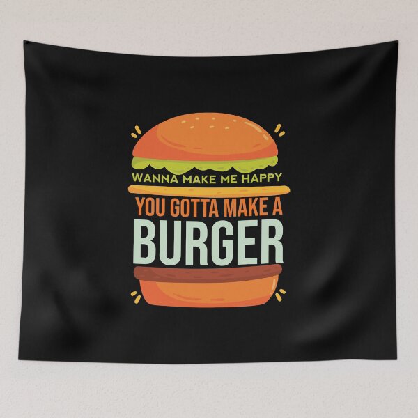 Item preview, I Love Hamburgers Make Me So Happy Burger Fast Food designed and sold by Bronby.