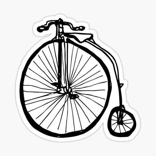 Penny Farthing Sticker