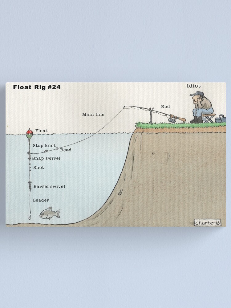 Alternate view of Float rig with idiot Canvas Print