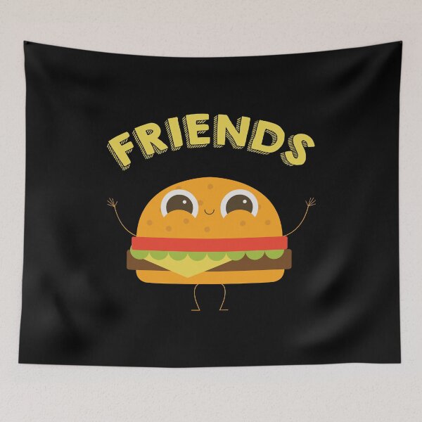 Item preview, Matching Best Friends Happy Hamburgers Fast Food designed and sold by Bronby.