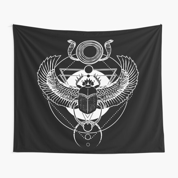 Winged scarab and the Sun disc Tapestry