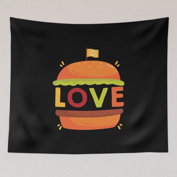Item preview, Love Hamburgers Addict Cute Gift for Burger Lovers designed and sold by Bronby.