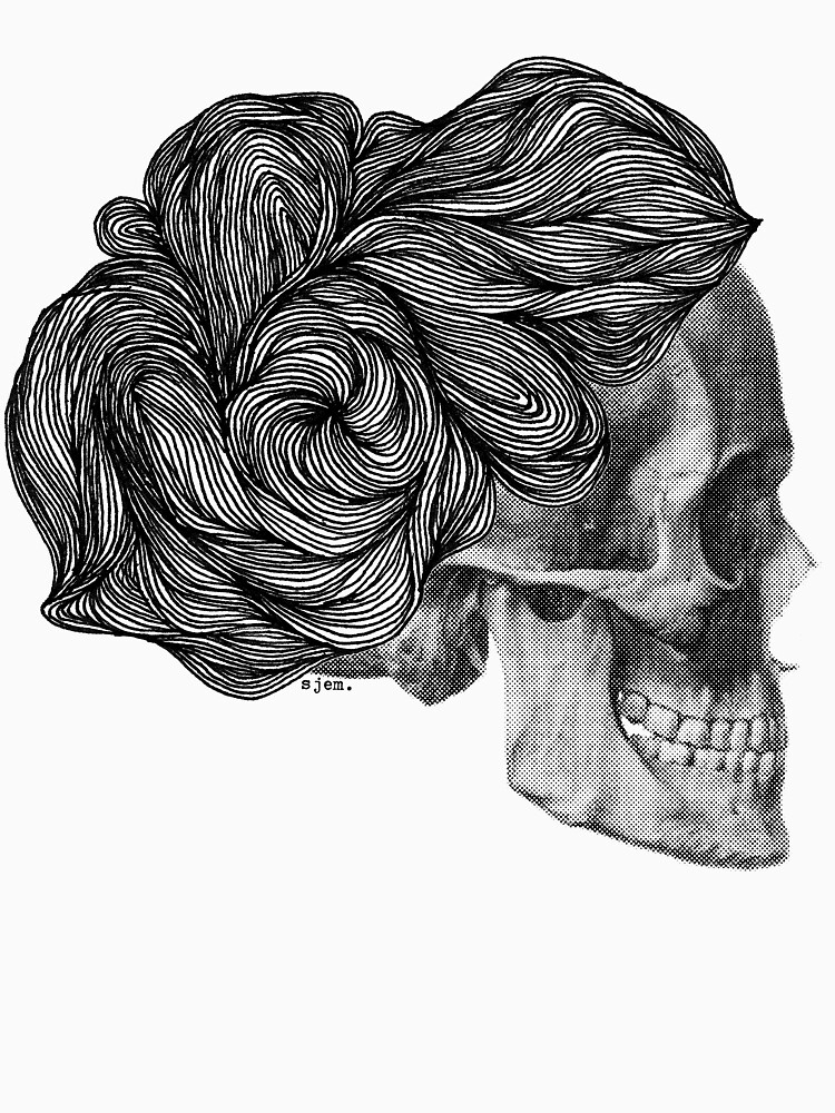 Thumbnail 7 of 7, Essential T-Shirt, skull per saeta designed and sold by sjem.