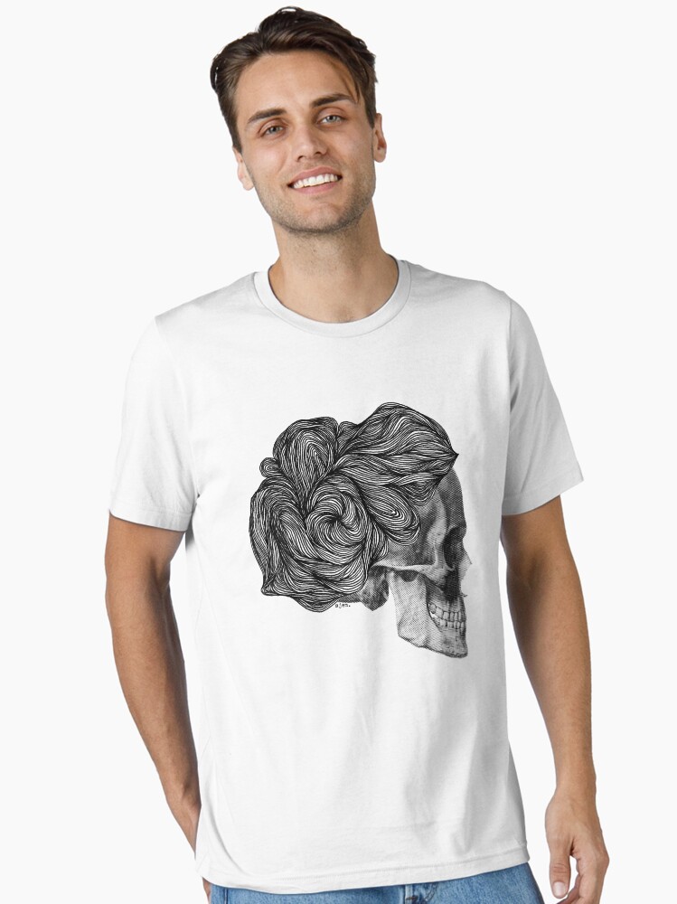 Thumbnail 2 of 7, Essential T-Shirt, skull per saeta designed and sold by sjem.