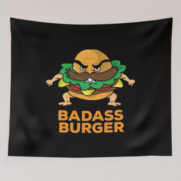 Item preview, Angry Sumo Strong Hamburger Man Funny Fast Food designed and sold by Bronby.