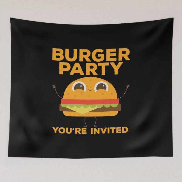 Item preview, Hamburger Kids Birthday Party Invite Funny Gift designed and sold by Bronby.
