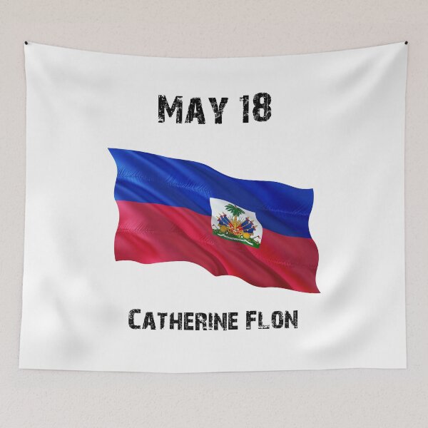 Item preview, May 18 Catherine Flon T-Shirt Haitian Flag 2  designed and sold by makeitadmirable.