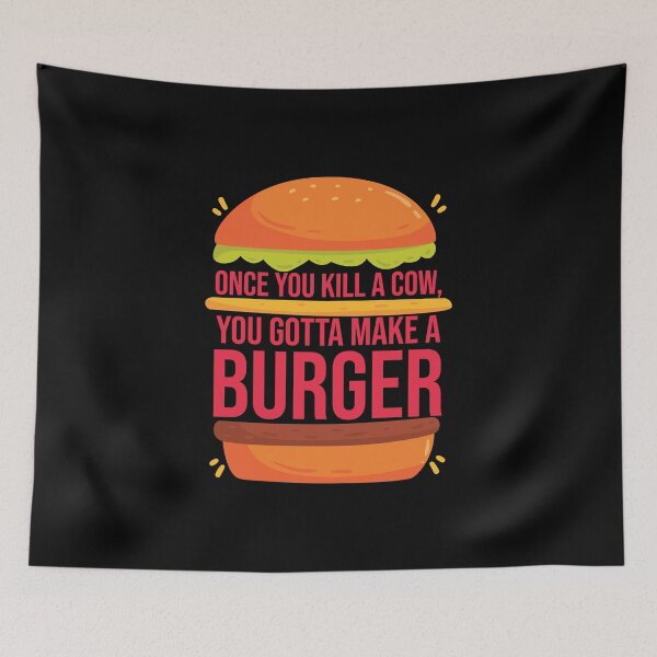 Item preview, Respect Cows Make Beef Burgers Cute Fast Food Gifts designed and sold by Bronby.
