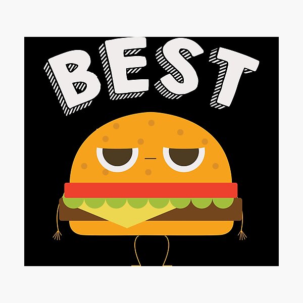 Item preview, Best Friends Happy Hamburgers Matching Fast Food designed and sold by Bronby.