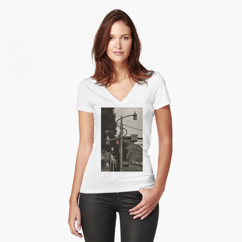 Item preview, Fitted V-Neck T-Shirt designed and sold by Jdubphotog.
