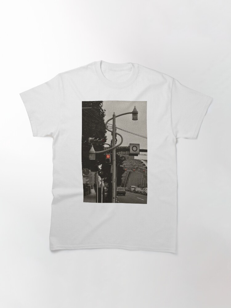 Thumbnail 3 of 7, Classic T-Shirt, Autumn in Japan: Red Crossing designed and sold by Jdubphotog.