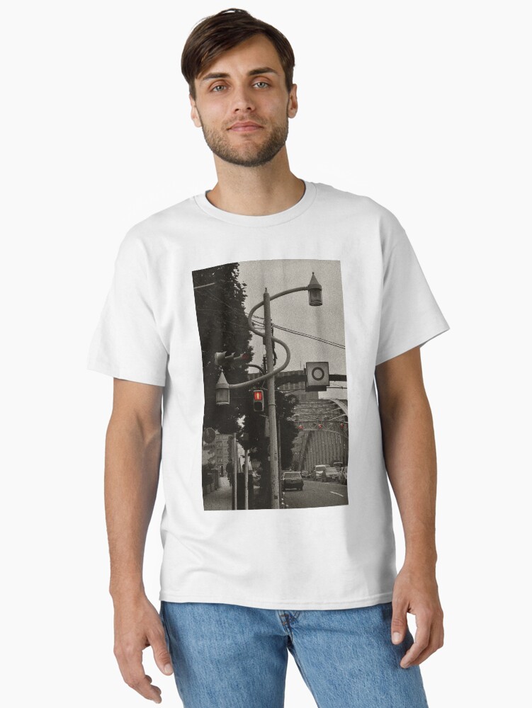 Thumbnail 1 of 7, Classic T-Shirt, Autumn in Japan: Red Crossing designed and sold by Jdubphotog.