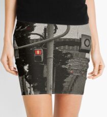 Autumn in Japan: Red Crossing Mini Skirt