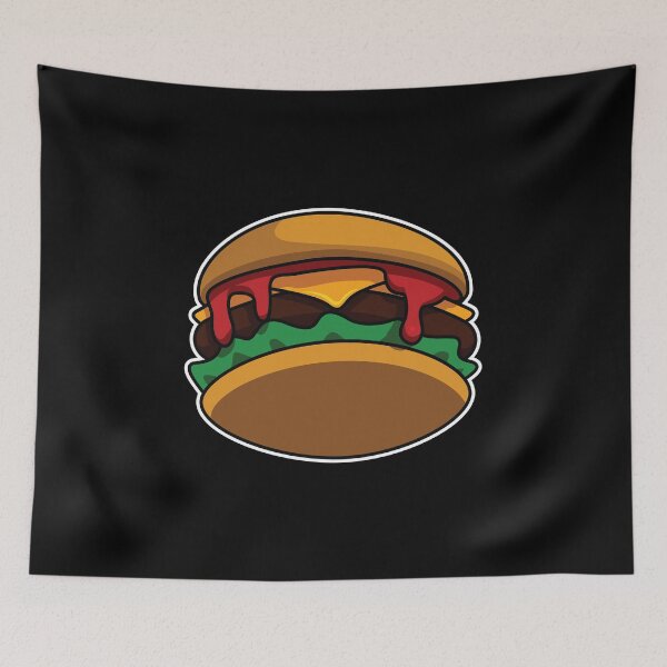 Item preview, Cute Cheeseburger Cheese Ketchup Kids Fast Food designed and sold by Bronby.