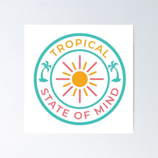 Item preview, Tropical State of Mind designed and sold by PinaPaper.