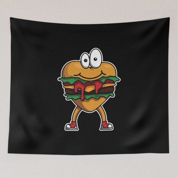 Item preview, Love Hamburgers Cute Burger Heart Kids Fun Fast Food designed and sold by Bronby.