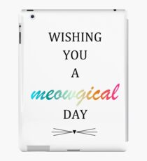 Meowgical day iPad Case/Skin