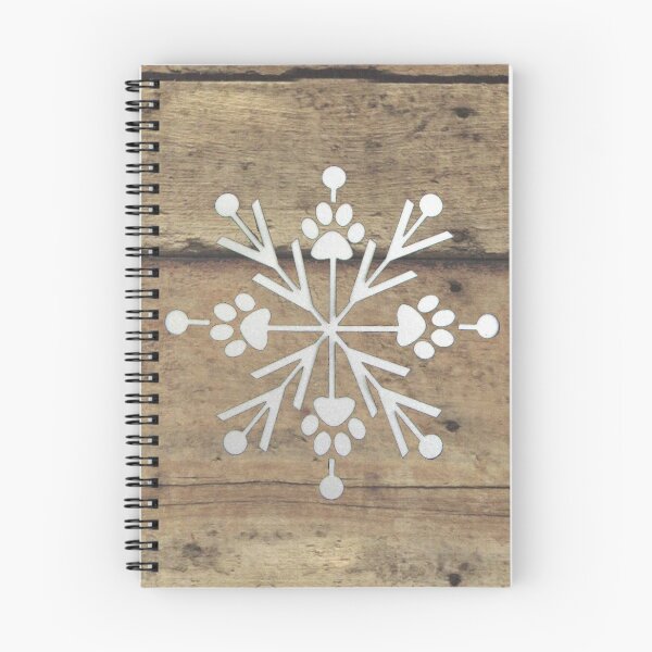 Item preview, White PawFlake on Barnwood designed and sold by cabindog.