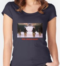 This chick is toast! Women's Fitted Scoop T-Shirt