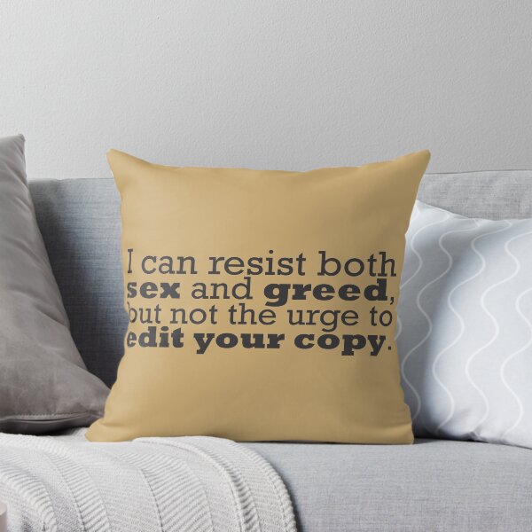 Item preview, Copywriter - sex & greed designed and sold by DarwinAdams.