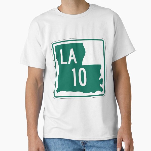 Item preview, Louisiana Highway LA 10 (1955) | United States Highway Shield Sign Sticker designed and sold by Transit Traveller.
