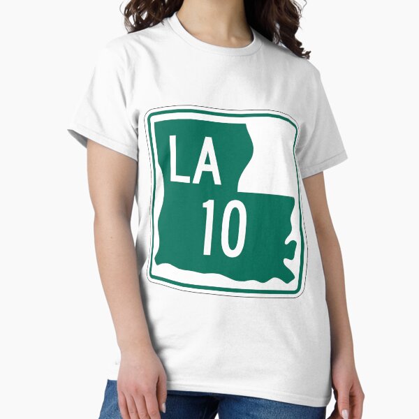Item preview, Louisiana Highway LA 10 (1955) | United States Highway Shield Sign Sticker designed and sold by Transit Traveller.
