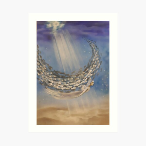 Going with the flow Art Print
