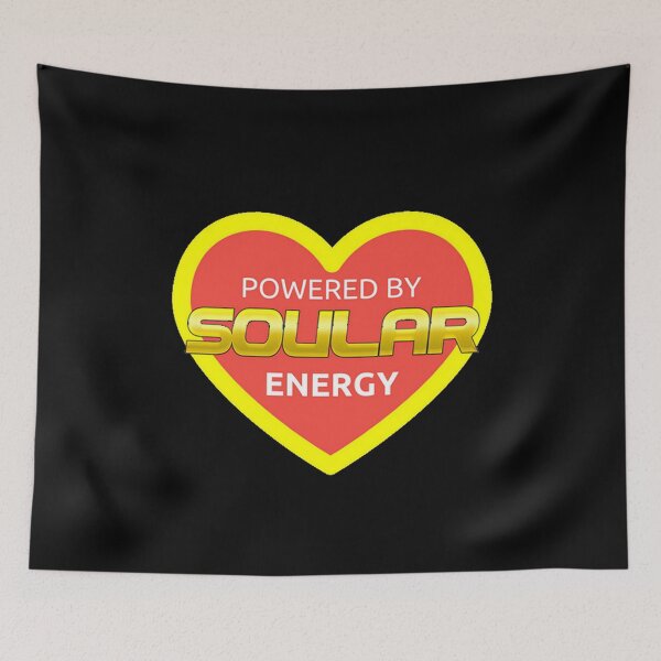 Item preview, Powered By Soular Energy - Heart designed and sold by 4wordsmovement.