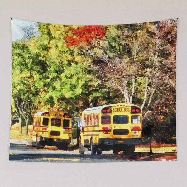 Item preview, Parked School Buses designed and sold by Susan Savad.