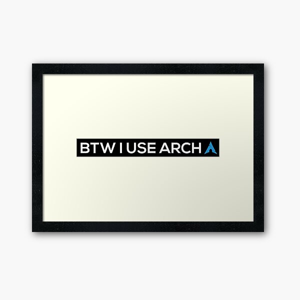 BTW I USE ARCH Framed Art Print