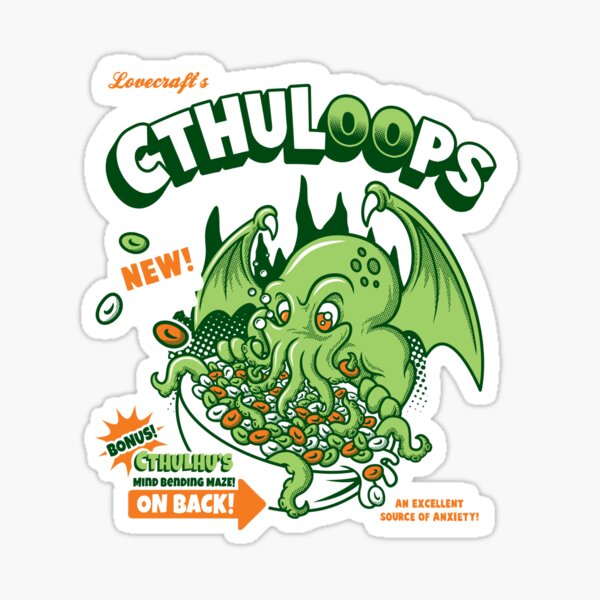 Cthuloops! All New Flavors! Sticker