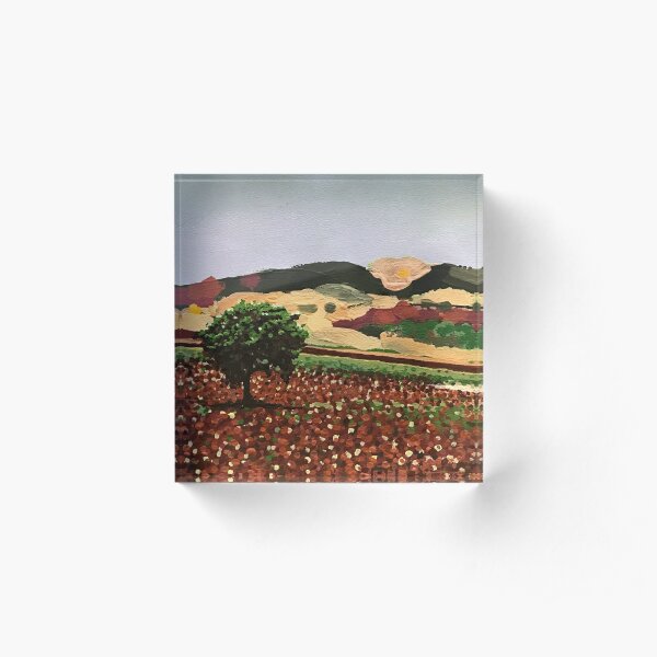 Spanish Landscape Acrylic Block