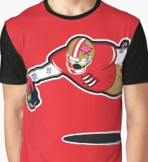 Zombie Football Player, SAN FRANCISCO w/Seattle Skull Graphic T-Shirt
