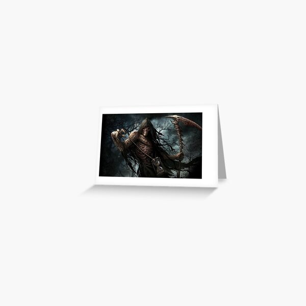 EVIL GRIM REAPER Greeting Card