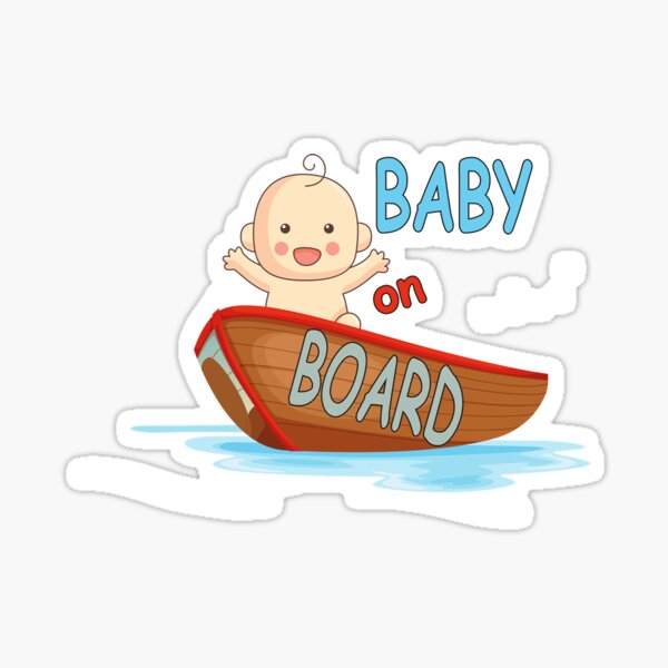 Boating Baby on Board Sticker
