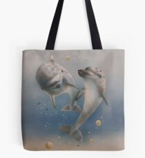 Happy dolphins Tote Bag