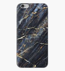 Vinilo o funda para iPhone Azul y oro MARMOL