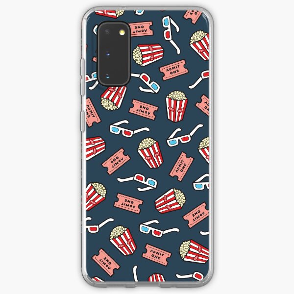 Movie Pattern in Dark Blue Samsung Galaxy Soft Case