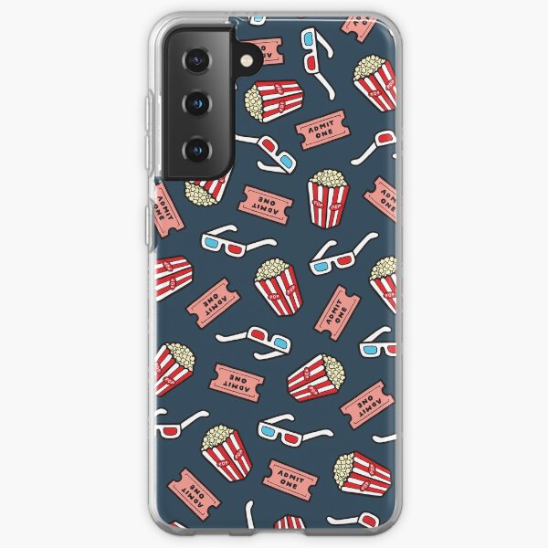 Movie Pattern in Dark Blue Samsung Galaxy Soft Case