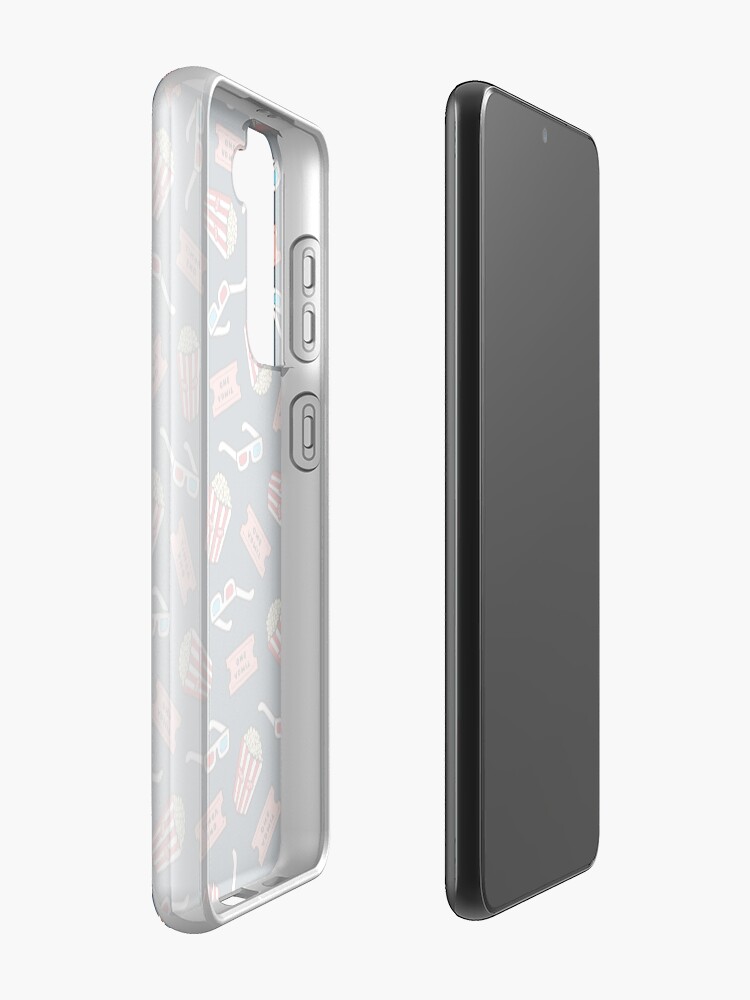 Alternate view of Movie Pattern in Dark Blue Case & Skin for Samsung Galaxy