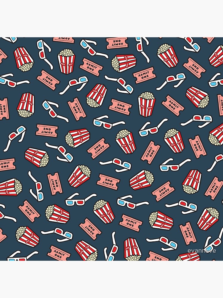 Movie Pattern in Dark Blue by evannave