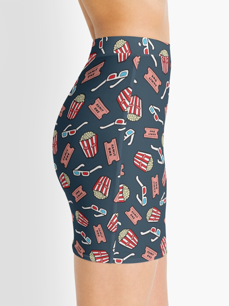 Alternate view of Movie Pattern in Dark Blue Mini Skirt