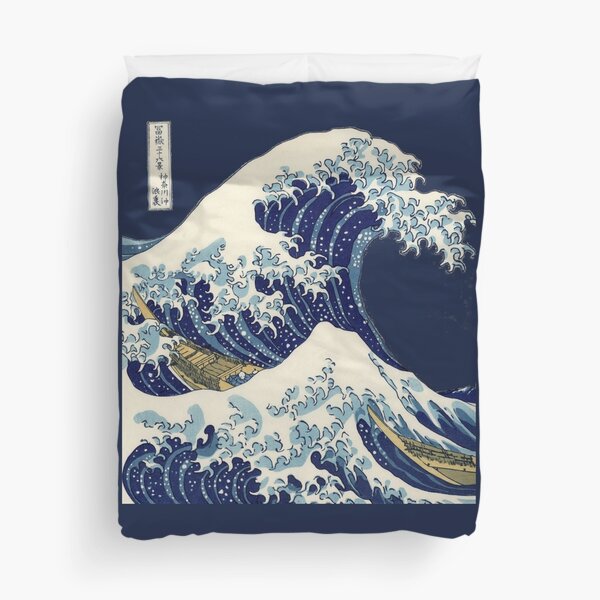The Great Wave Off Kanagawa Transparent Duvet Cover