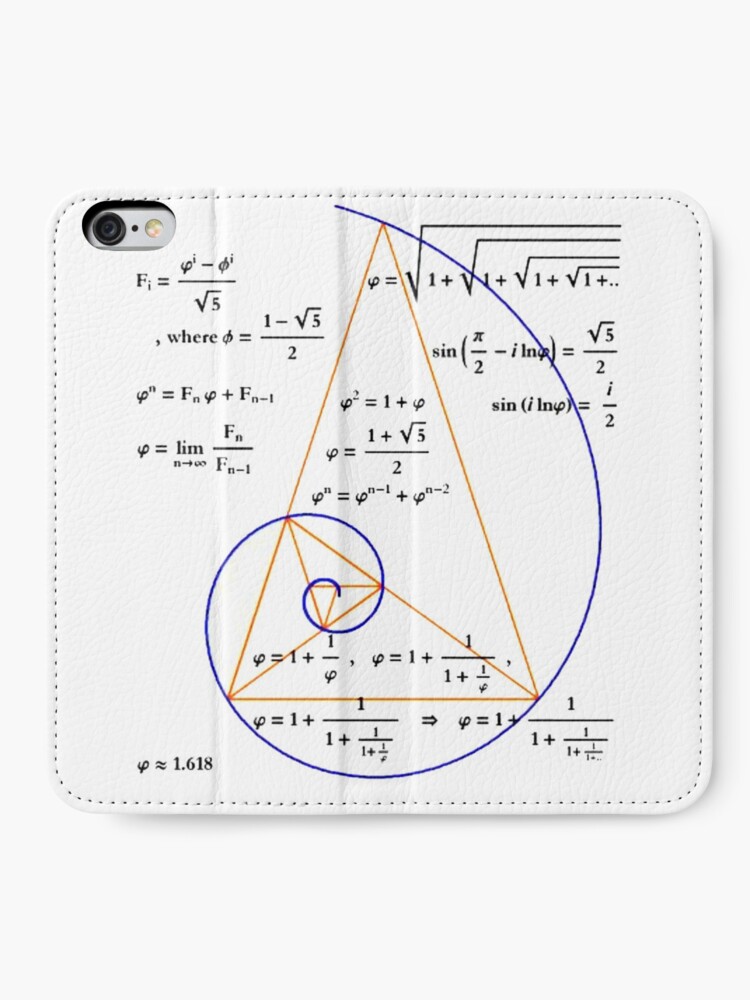 Goldenes Dreieck Logarithmische Spirale Iphone Flip Case Von Degireedingo Redbubble