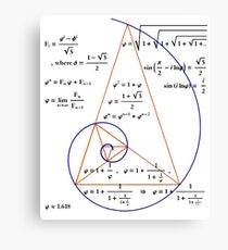 Golden Triangle / Logarithmic Spiral Canvas Print